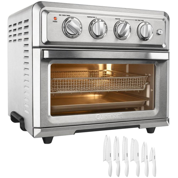 Cuisinart Convection Toaster Oven Air Fryer w/ Light Stainless Steel + Knife Set