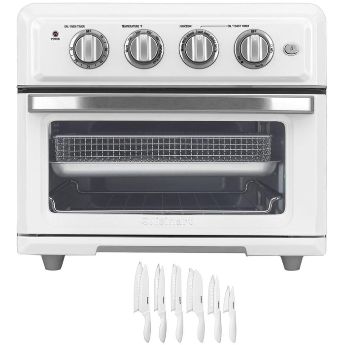 Cuisinart Convection Toaster Oven Air Fryer with Light White + 12 Pcs Knife Set