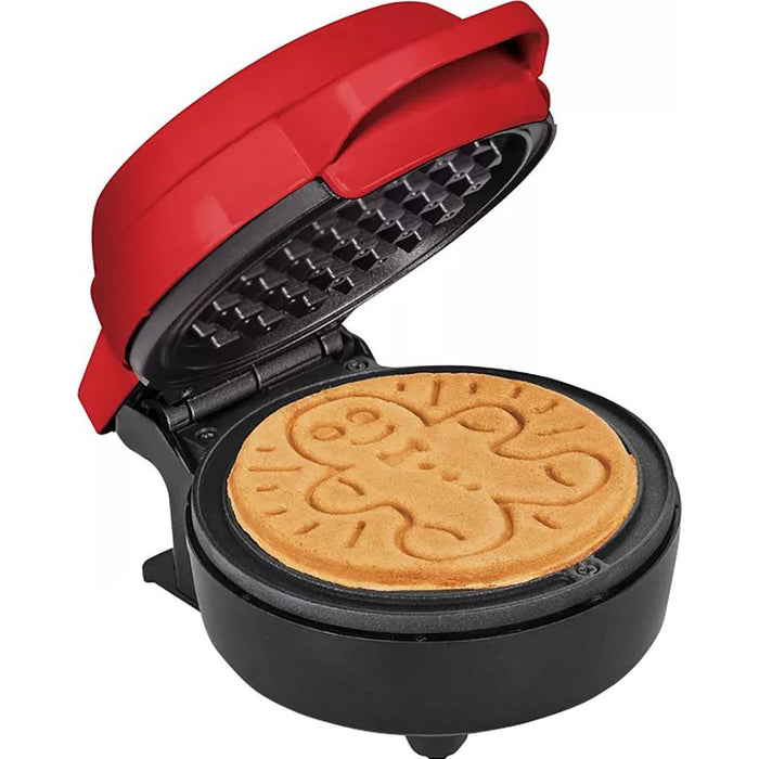 Bella Mini Waffle Maker, Gingerbread Red 11304887