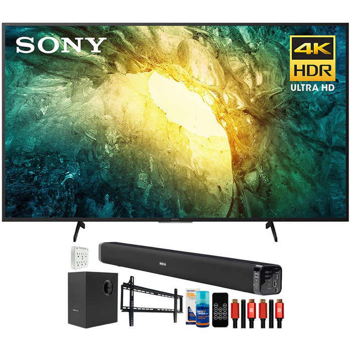 Sony KD75X750H 75" X750H 4K Ultra HD LED TV (2020) with Deco Gear Home Theater Bundle