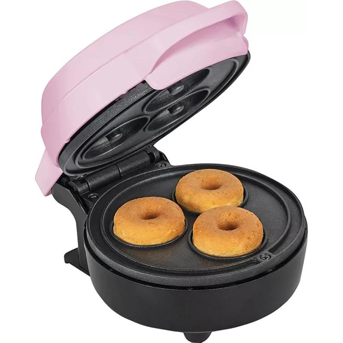 Bella Mini Portable Round Electric Mini Donut Baker Nonstick in Pink - 11304882P