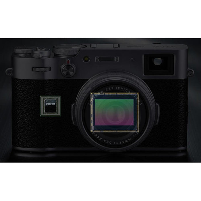 Fujifilm  X100V 26.1MP 4K Digital Camera with 23mm F2 Fixed Lens Silver 16642939