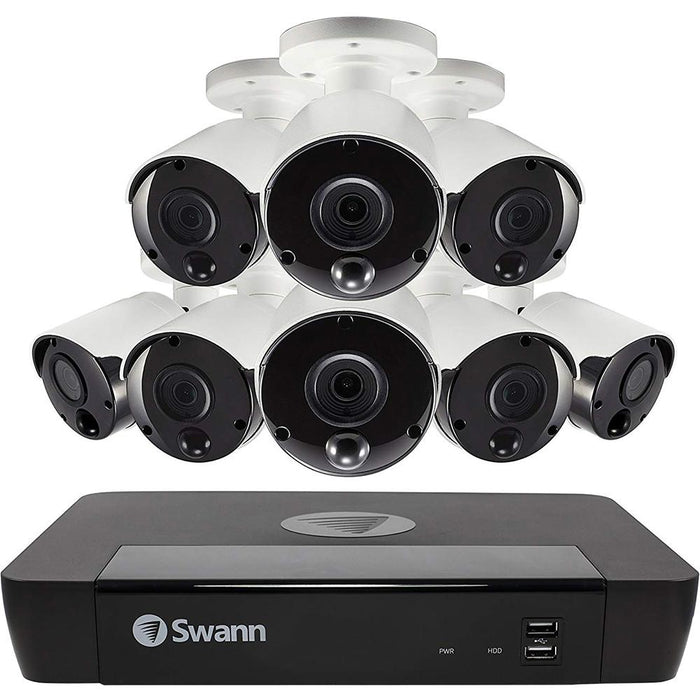 Swann 8 Camera 8 Channel 5MP Super HD NVR Security System w 2TB HDD SWNVK-875808