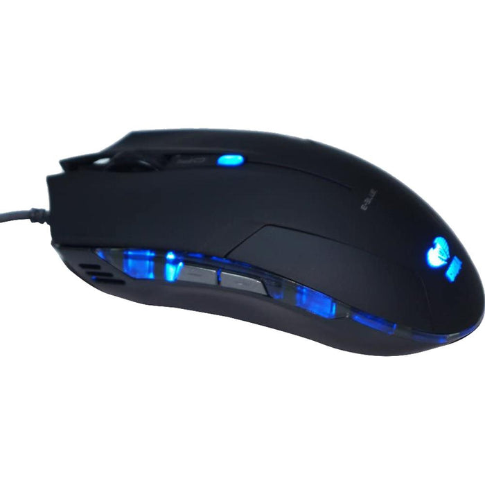 EBlue Cobra Junior 1600dpi Black Gaming Mouse Blue LED Logo