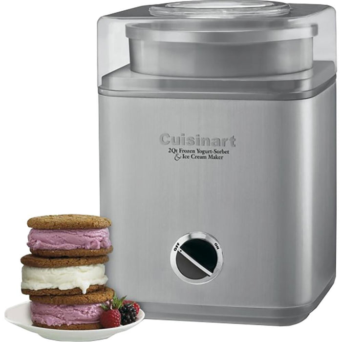 Cuisinart ICE-30BC Pure Indulgence 2Qt. Frozen Yogurt & Ice Cream Maker-Renewed