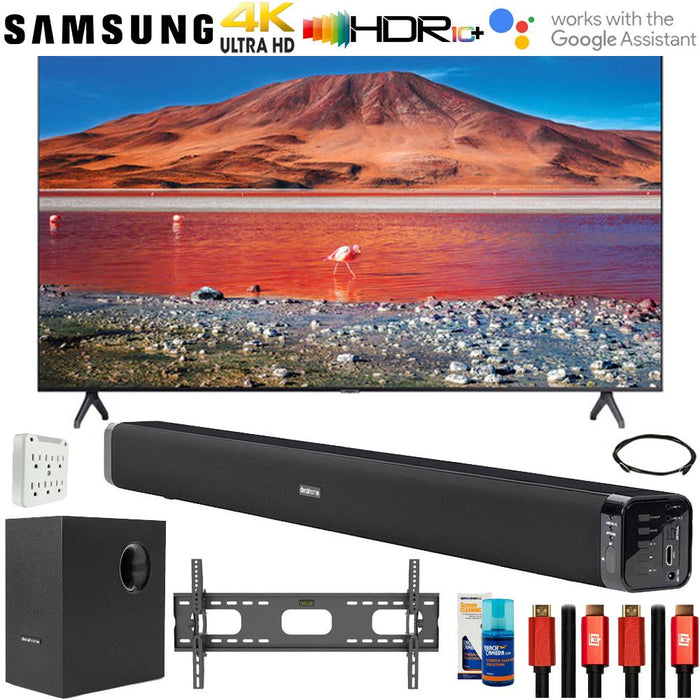 Samsung 82" TU6950 4K Crystal UHD HDR Smart TV (2020) with Deco Gear Home Theater Bundle