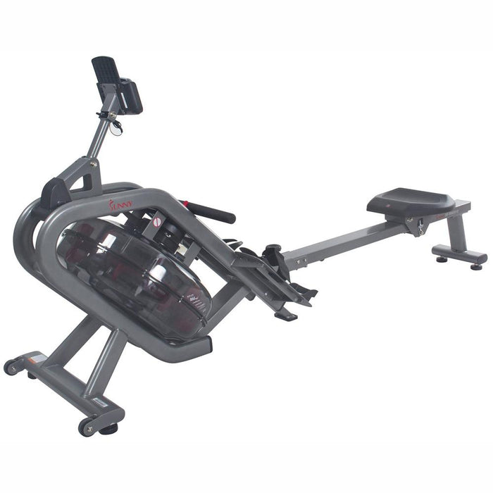 Sunny Health and Fitness Phantom Hydro Water Rowing Machine Ergometer +Warranty Bundle