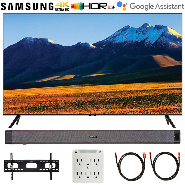 Samsung UN86TU9000 86" 4K UHD Smart LED TV 2020 with Deco Home Soundbar Bundle