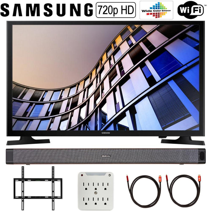 Samsung UN32M4500B 32"-Class HD Smart LED TV 2018 with Deco Home Soundbar Bundle