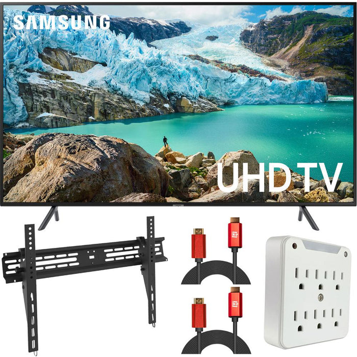Samsung UN50RU710D 50" RU7100 LED Smart 4K UHD TV (2019) (Renewed) + Wall Mount Kit