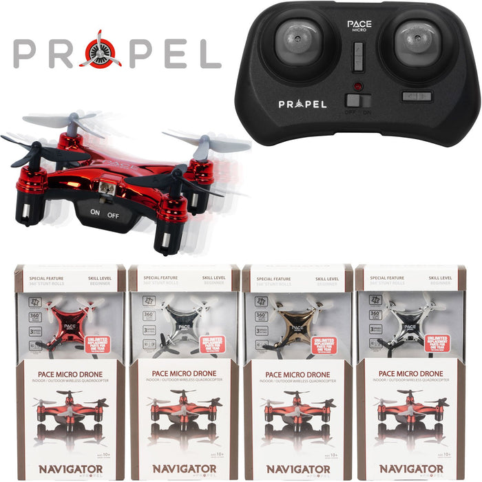 Propel Navigator Pace Micro Drone Wireless Quadcopter (Assorted Colors) - NETIPMD
