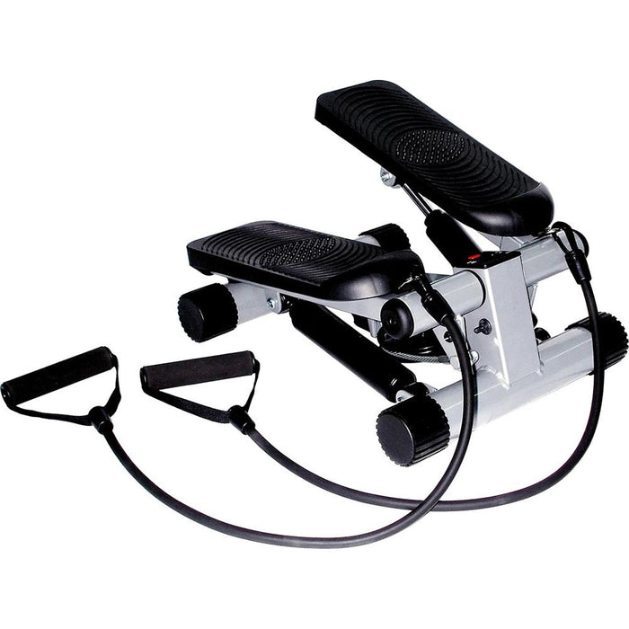 Sunny Health and Fitness Mini Compact Exercise Stepper with Fitness Bundle