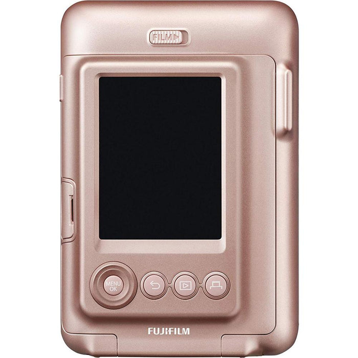 Fujifilm Instax Mini LiPlay(Blush Gold)(600021181) w/10Pack Mini White Border Film & More