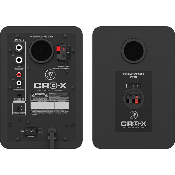 Mackie CR3-X - 3" Creative Reference Multimedia Studio Monitors - Open Box