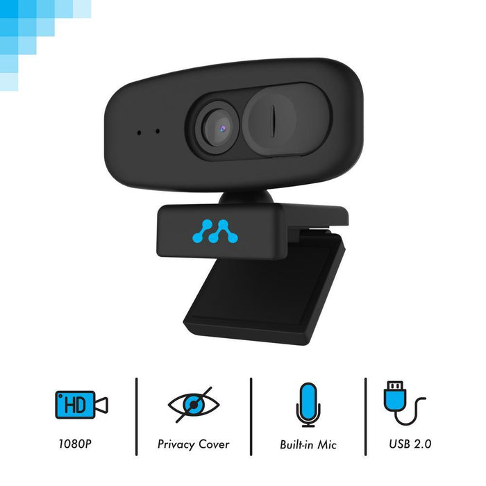 Momentum HD 1080P Wide Angle Webcam with Built-in Mic + Gaming Mouse Pad