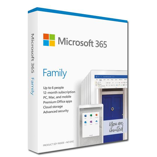 Microsoft 365 Family 1 Year Subscription for Up to 6 Users 6GQ-01193