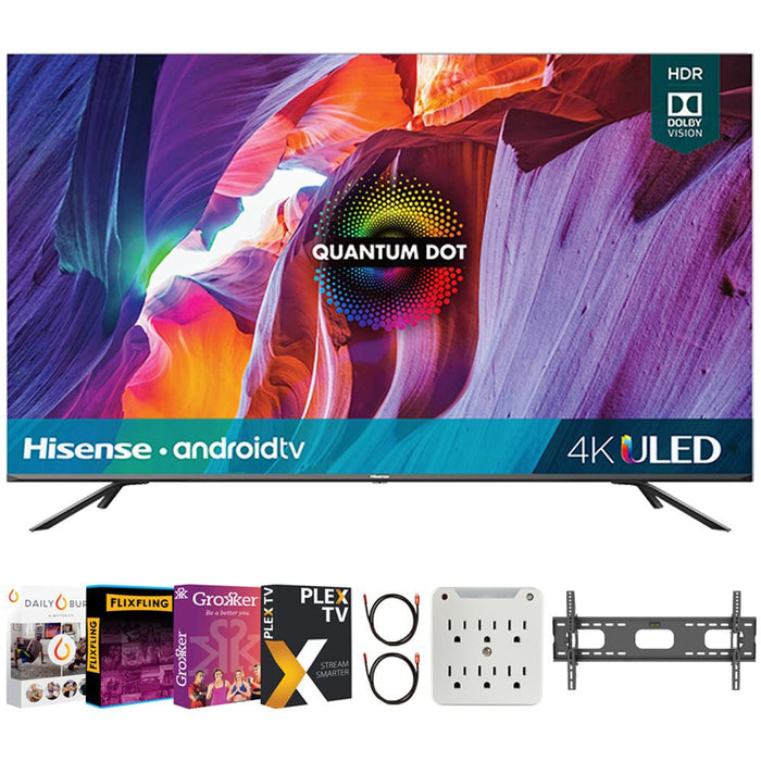 Hisense 50" H8G Quantum Series 4K ULED Android Smart TV (2020) + Movies Streaming Pack