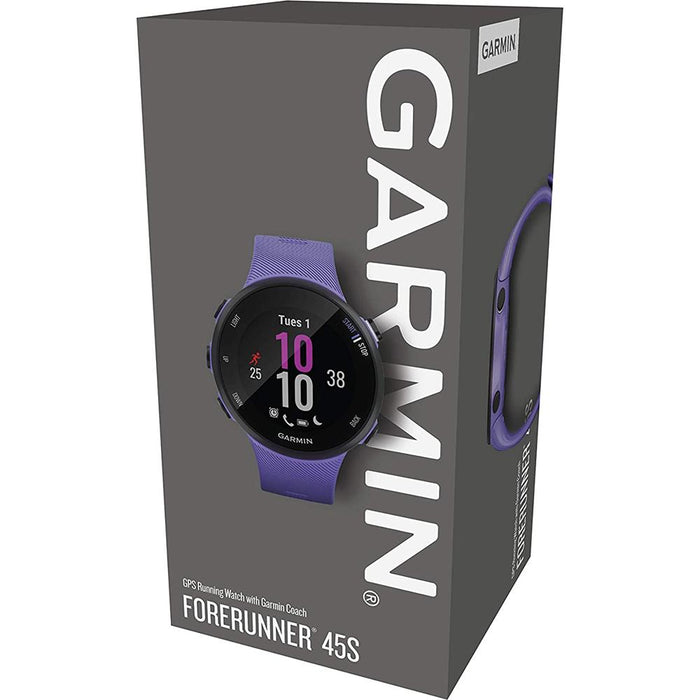 Garmin Forerunner 45S GPS Heart Rate Monitor Running Smartwatch Iris Refurbished