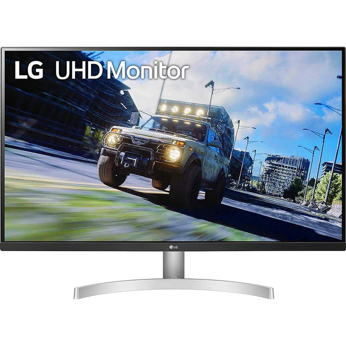 LG 32" UHD 3840x2160 Ultrafine Monitor with HDR10 AMD FreeSync + Cleaning Bundle