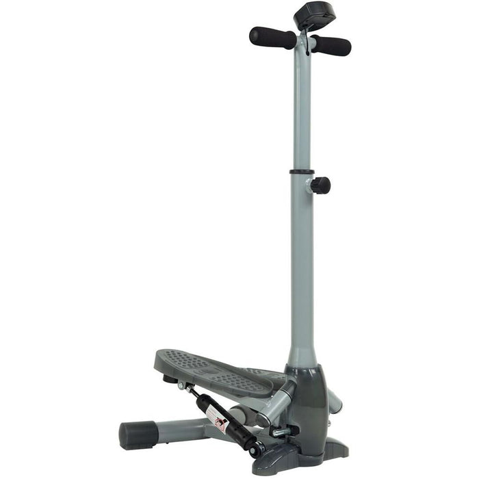 Sunny Health and Fitness Twist-In Stepper Step Machine w/ Handlebar and LCD Monitor - (SF-S0637)