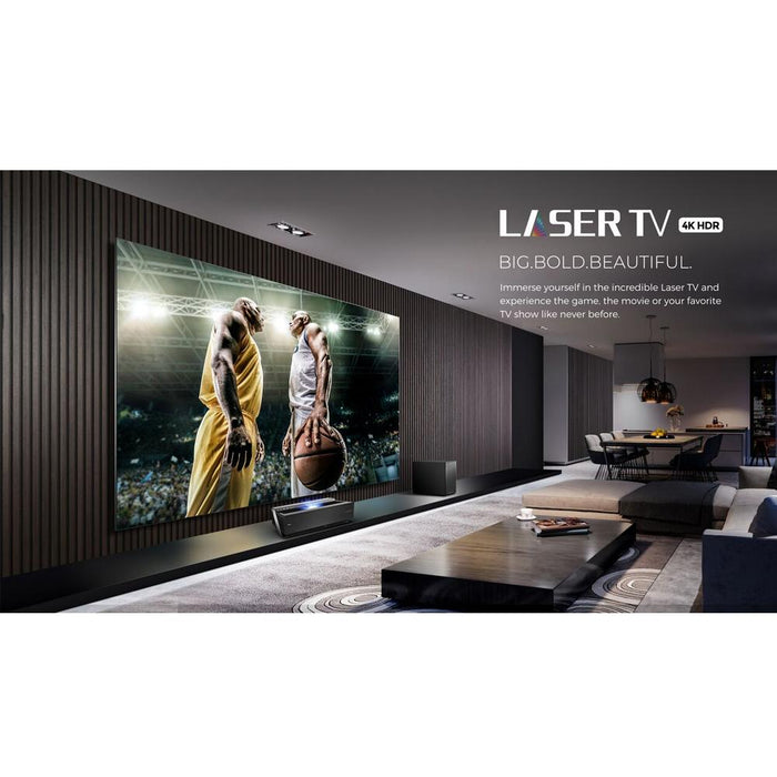 Hisense 100" L10 Series 4K UHD Smart Laser TV 2019 w/Deco Gear Soundbar Bundle