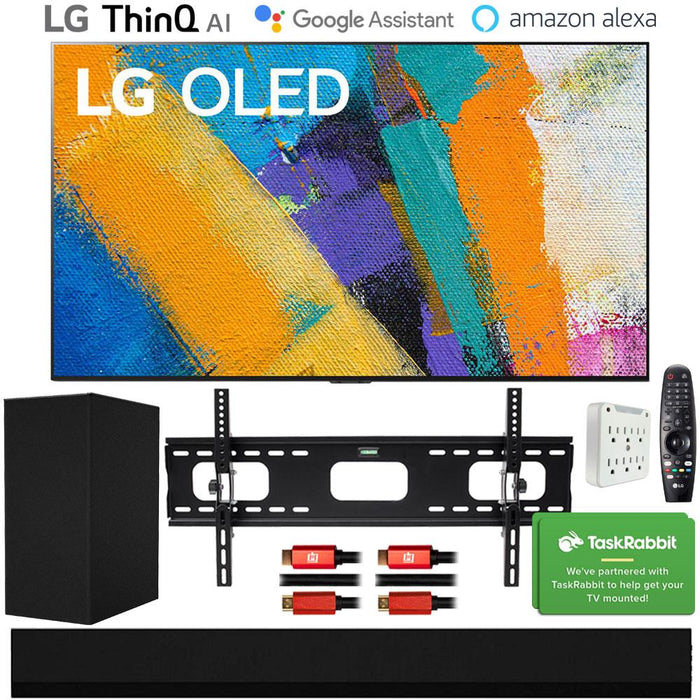 LG OLED77GXPUA 77" GX 4K OLED TV w/ AI ThinQ (2020 Model) with GX Soundbar Bundle