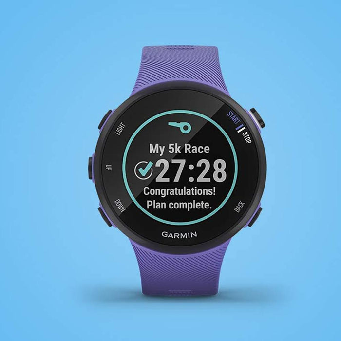 Garmin Forerunner 45S GPS Heart Rate Monitor Running Smartwatch, Iris - Renewed