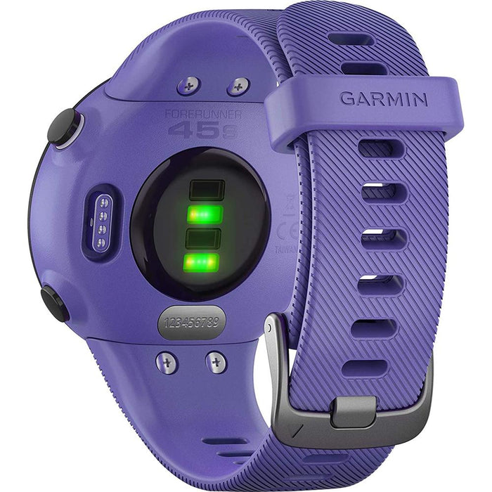 Garmin Forerunner 45S GPS Heart Rate Monitor Running Smartwatch, Iris - Renewed