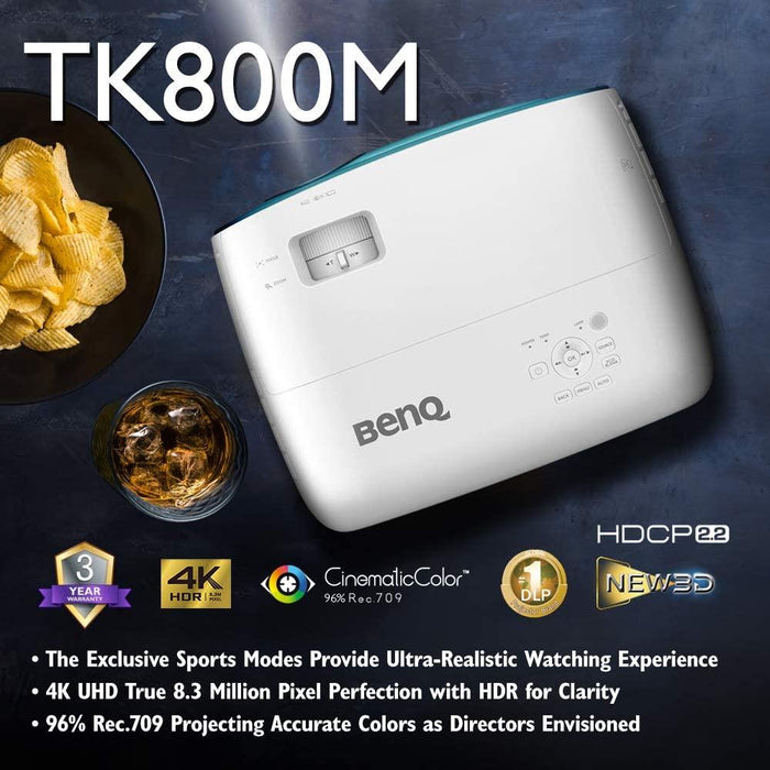 BenQ TK800M True 4K UHG Home Entertainment Projector - Refurbished