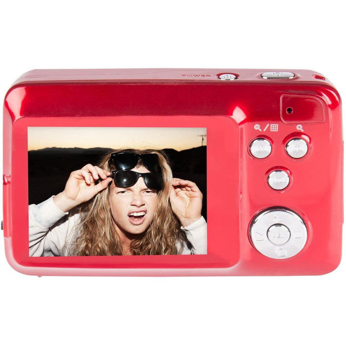 Vivitar Polaroid 16MP 8x Optical Zoom Digital Camera - Red (IS824-RED)