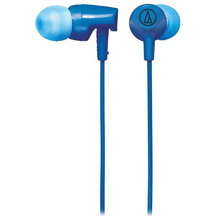 Audio-Technica ATH-CLR100iSBL SonicFuel In-ear Headphones with In-line Mic & Control