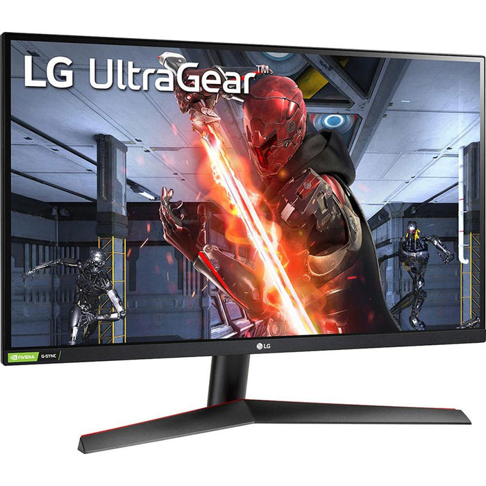 LG 27" UltraGear QHD IPS 144Hz 16:9 G-SYNC HDR Monitor with Cleaning Bundle