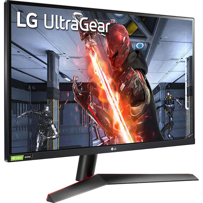 LG 27" UltraGear QHD IPS 144Hz 16:9 G-SYNC HDR Monitor with Mouse Pad Bundle