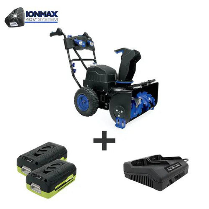 Snow Joe iON8024-XR 80-Volt iON MAX Cordless 2 Stage Snow Blower - Factory Refurbished