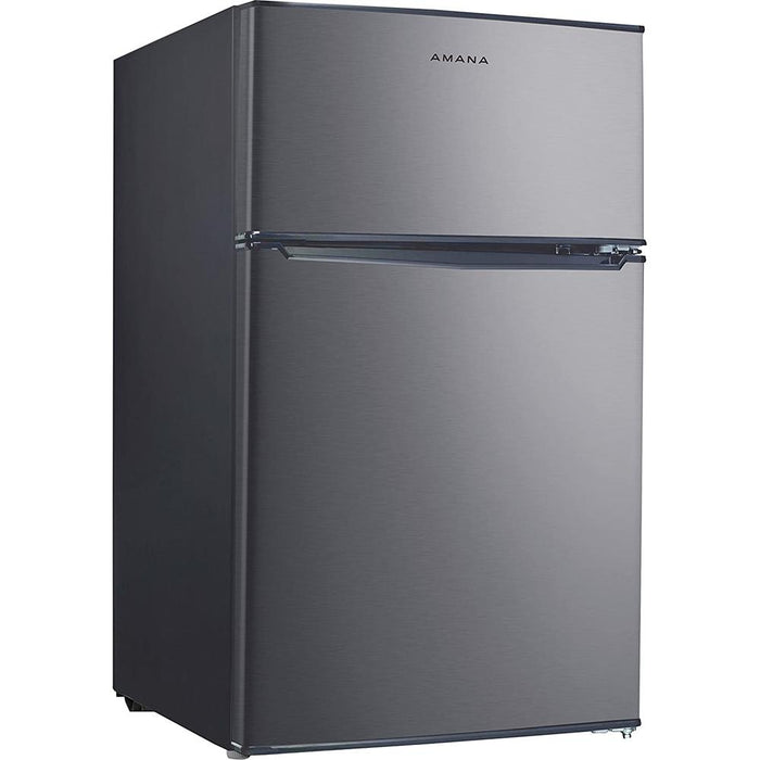 Amana 3.1 Cu.Ft. Two Door Stainless Steel Compact Refrigerator - AMAR31TS1E
