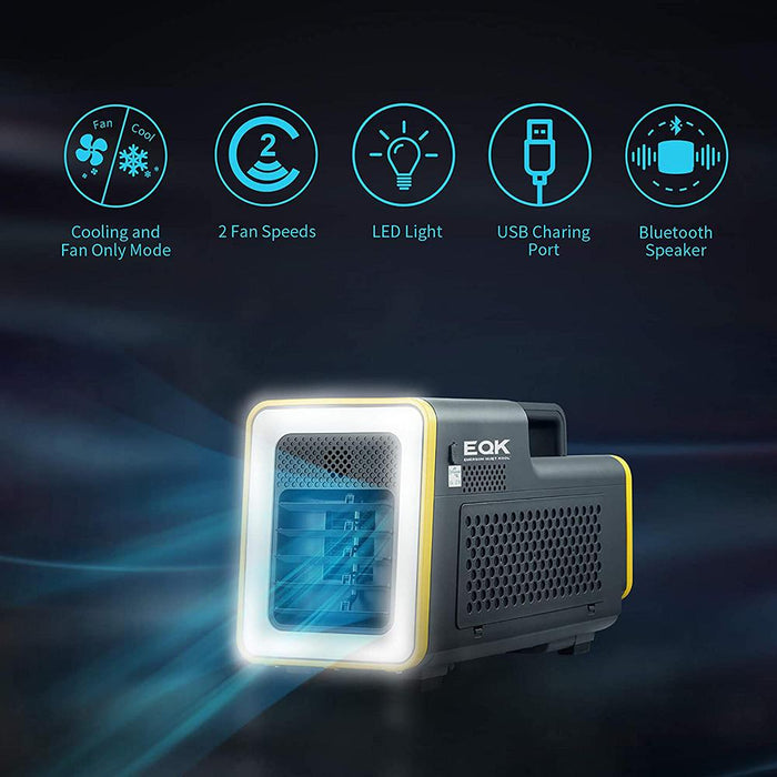 Emerson Quiet Portable Camping Air Conditioner with LED Light and Bluetooth Speaker - EAP01
