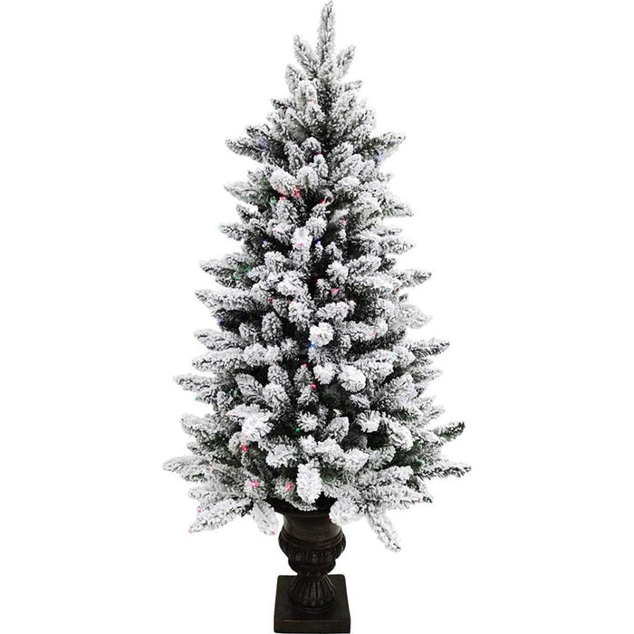 Fraser Hill Fiber Optic Prelit Christmas Tree in Decorative Pot - FFFTFOPT050-6SN