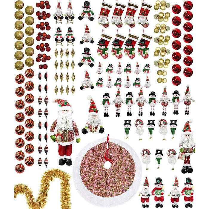 Fraser Hill 196-Piece Home for The Holidays Ornament and Decor Set - FFORN0191-TR