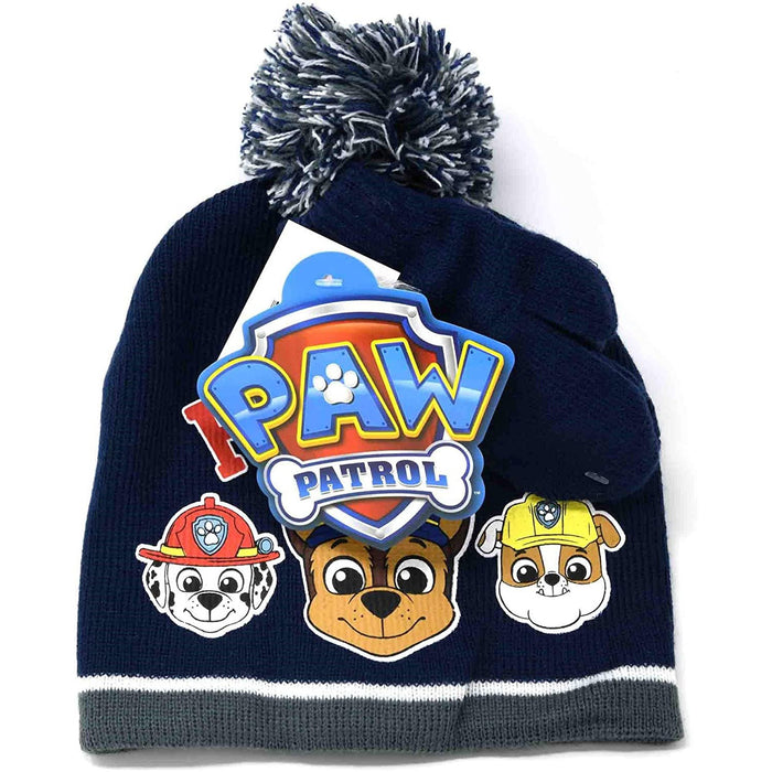 ABG Accessories Mickey, PJ Masks, Elmo, and Paw Patrol Hat & Mittens Set for Ages 6-8