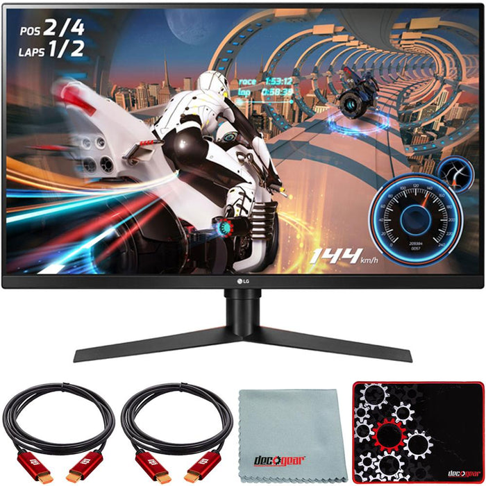 LG 32" Class QHD Gaming Monitor with FreeSync 31.5" Diagonal + Mouse Pad Bundle