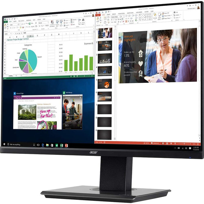 Acer BW257 bmiprx 25" Full HD 1920x1200 16:10 Widescreen IPS Monitor, Black