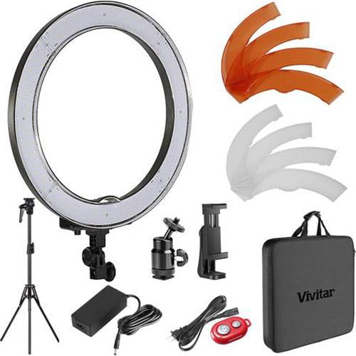 Vivitar 18" Outer Dimmable Surface Mounted LED Ring Light Kit