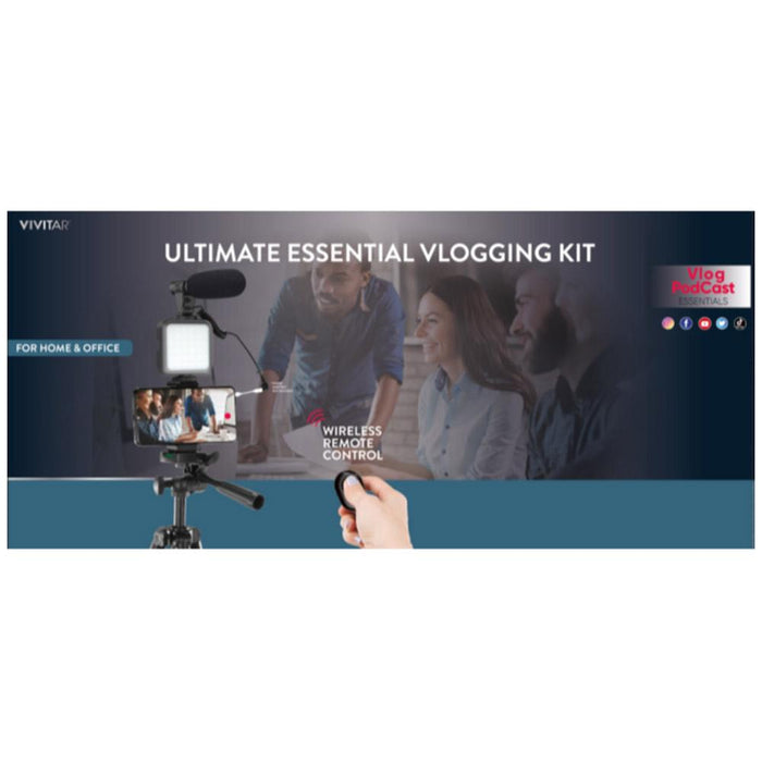 Vivitar Ultimate Essential Vlogging Kit - (VIVVLTR50KIT)