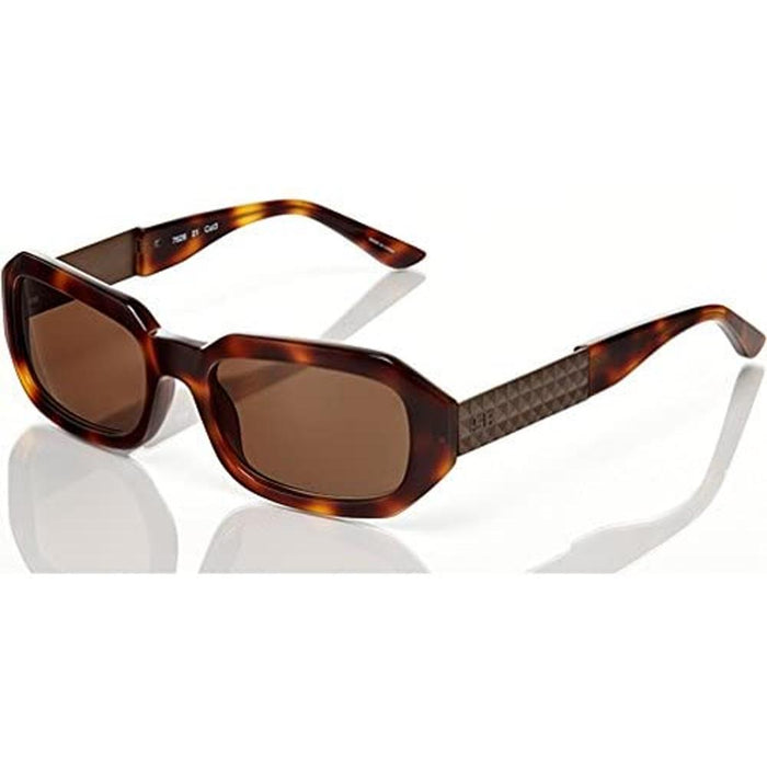 Sonia Rykiel Sunglasses Diamond Cut Design Frame with Brown Lens