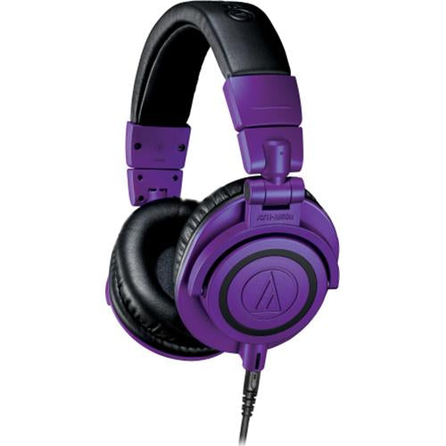 Audio-Technica ATH-M50xBT Wireless Bluetooth Over-Ear Headphones (Purple/Black Limited Edition)