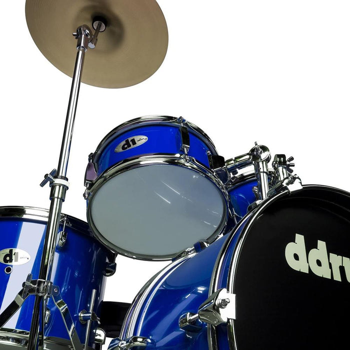 DDRUM D1PB D1 JR Complete 5-piece Drum Set, Police Blue