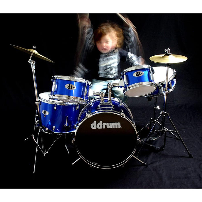 DDRUM D1PB D1 JR Complete 5-piece Drum Set, Police Blue