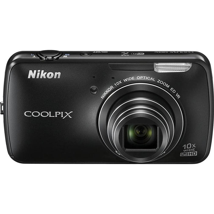 Nikon COOLPIX S800c 16MP 3.5 inch LED Digital Camera - Black