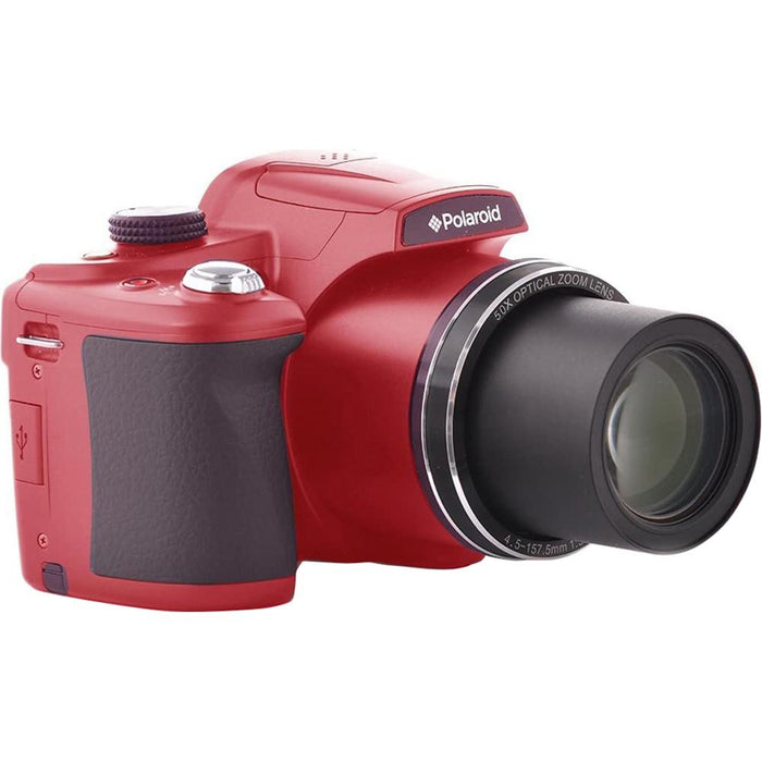 Polaroid 18MP 50x Zoom Instant Digital Camera with 3-inch TFT - (Red)