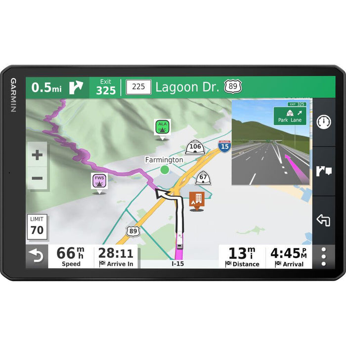 Garmin RV 1090 10" RV GPS Navigator (010-02425-05) w/ 10" Case Hard Shell & More Bundle